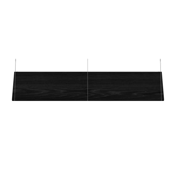 Brace shelf Black Ash 1200mm grey brackets